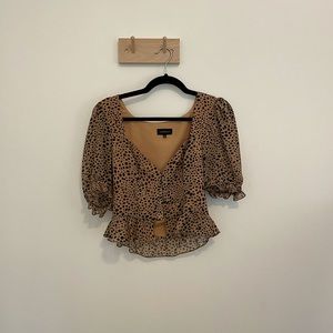 Majorelle size medium puff sleeve shirt